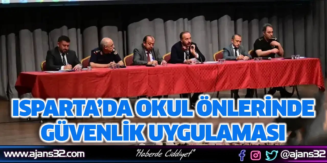 Isparta’da Okul Önlerinde Güvenlik Uygulaması