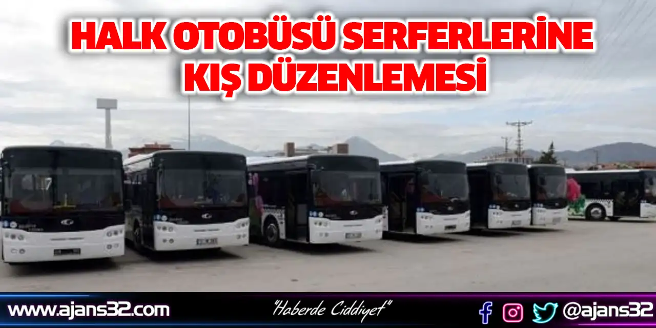 Halk Otobüsü Seferlerine Kış Düzenlemesi