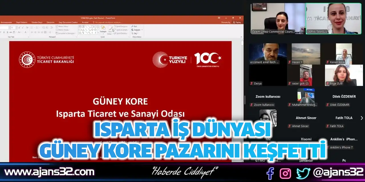Isparta İş Dünyası Güney Kore Pazarını Keşfetti