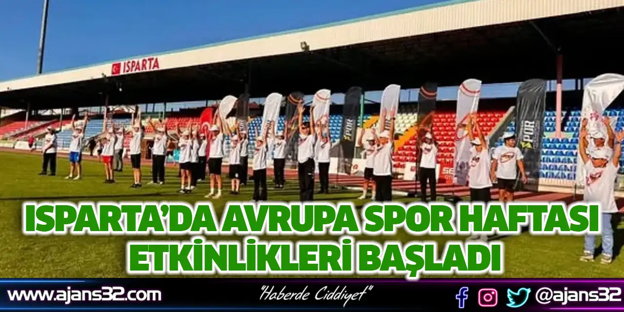 Isparta’da Avrupa Spor Haftası Etkinlikleri Başladı