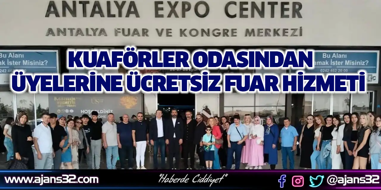 Kuaförler Odasından Üyelerine Ücretsiz Fuar Hizmeti