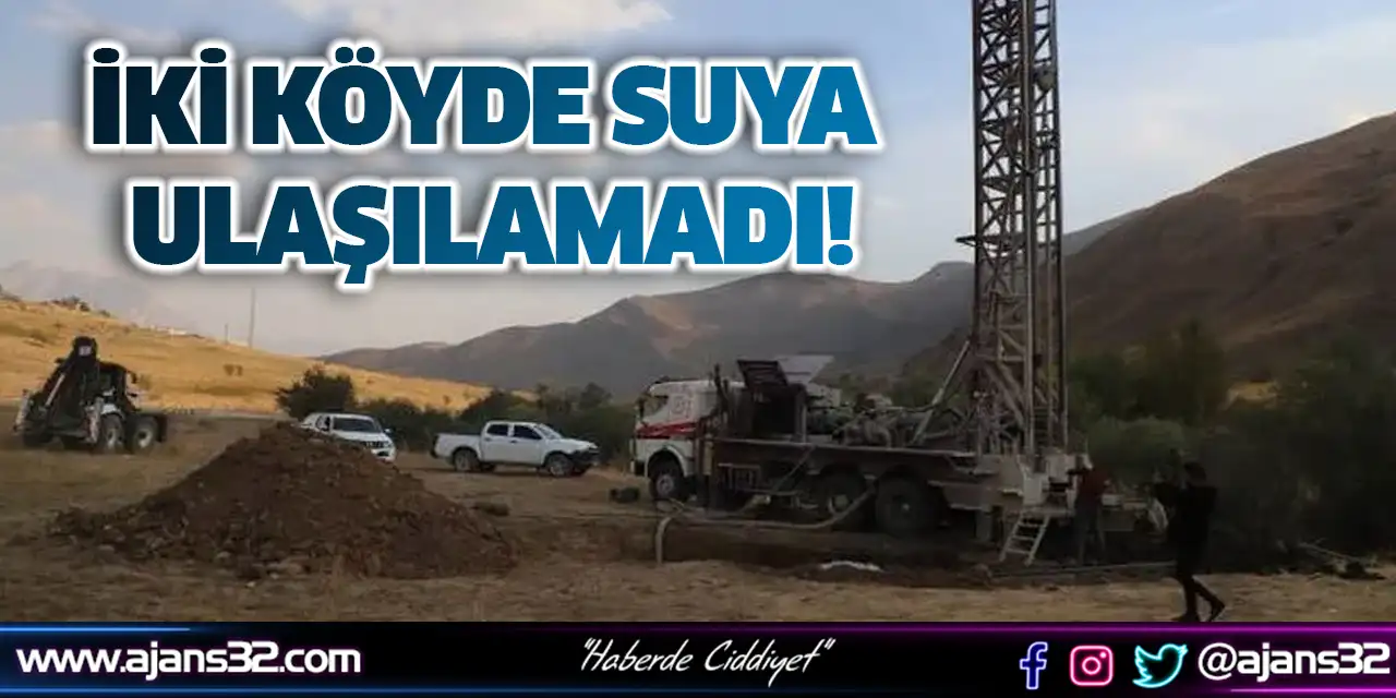 İki Köyde Suya Ulaşılamadı
