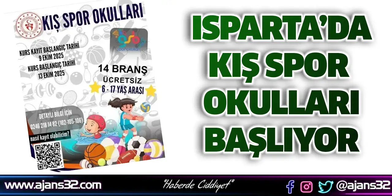 Isparta’da Kış Spor Okulları Başlıyor