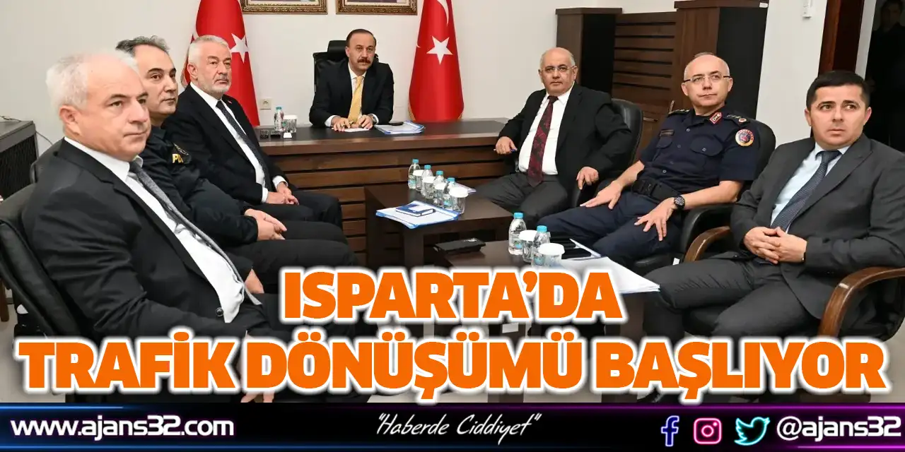 Isparta’da Trafik Dönüşümü Başlıyor