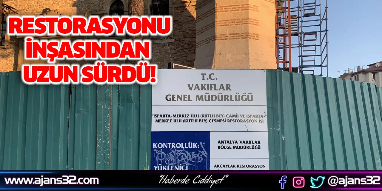 Restorasyonu İnşasından Uzun Sürdü!