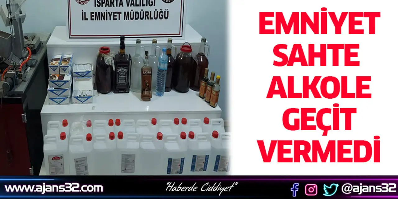 54 Litre Kaçak Ve El Yapımı Alkol Ele Geçirildi