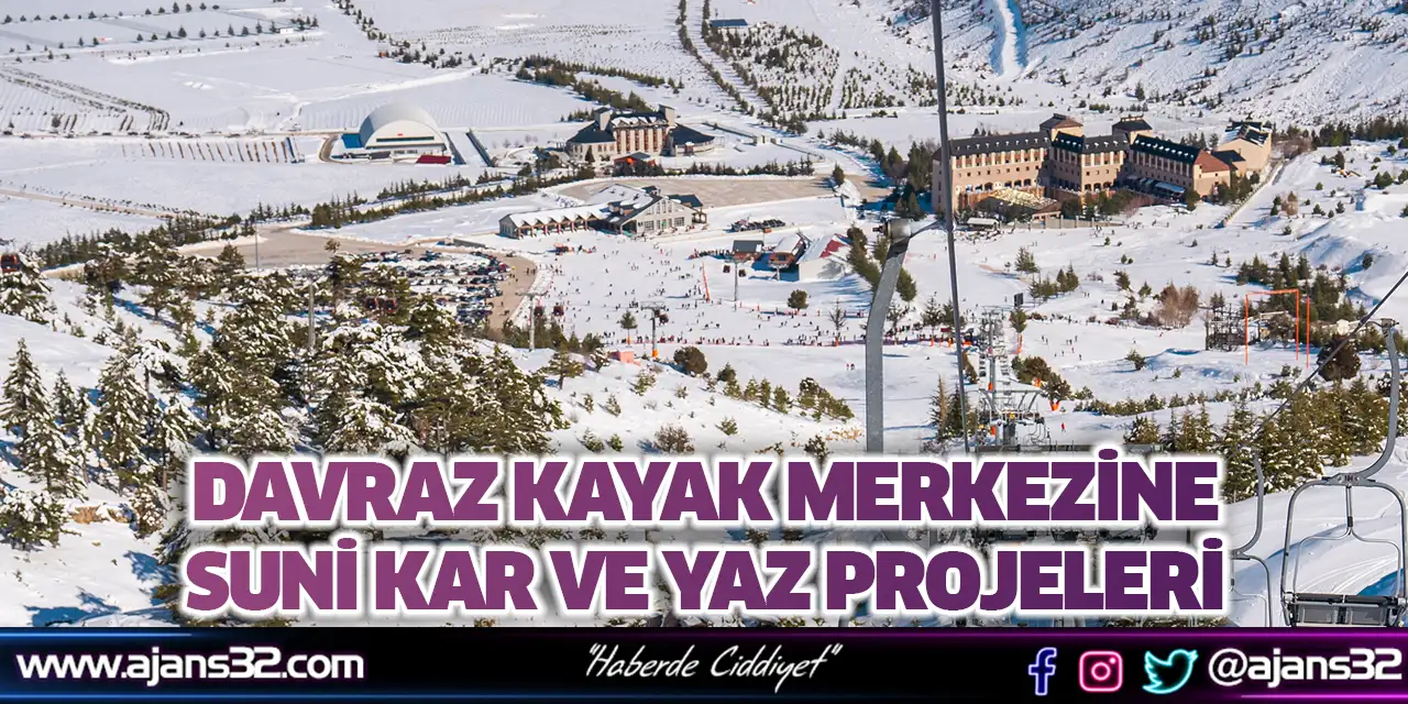 Davraz Kayak Merkezine Suni Kar Ve Yaz Projeleri