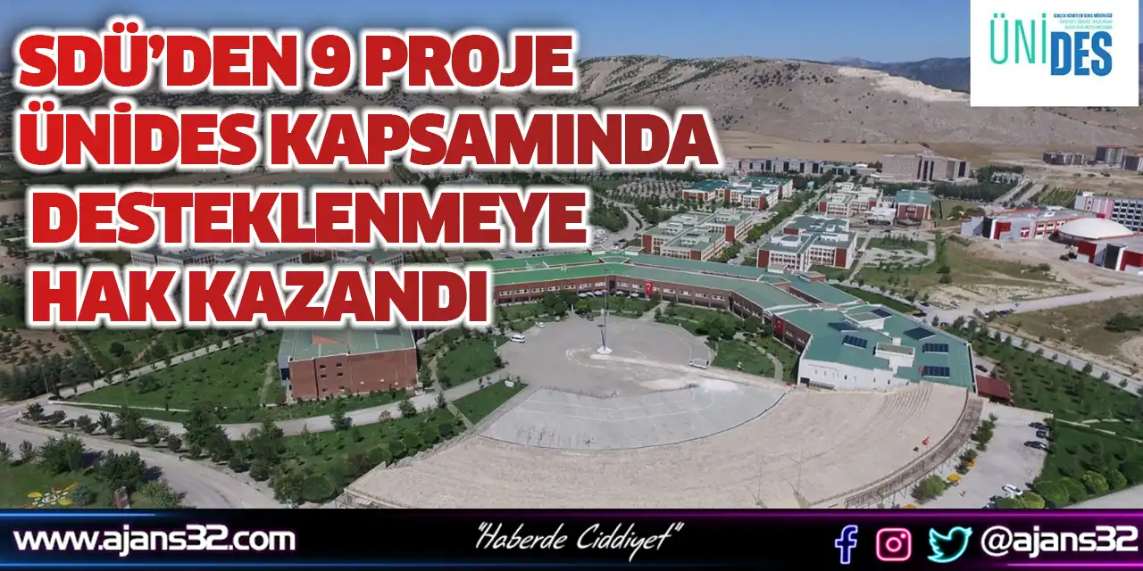 Sdü’den 9 Proje Ünides Kapsamında Desteklenmeye Hak Kazandı