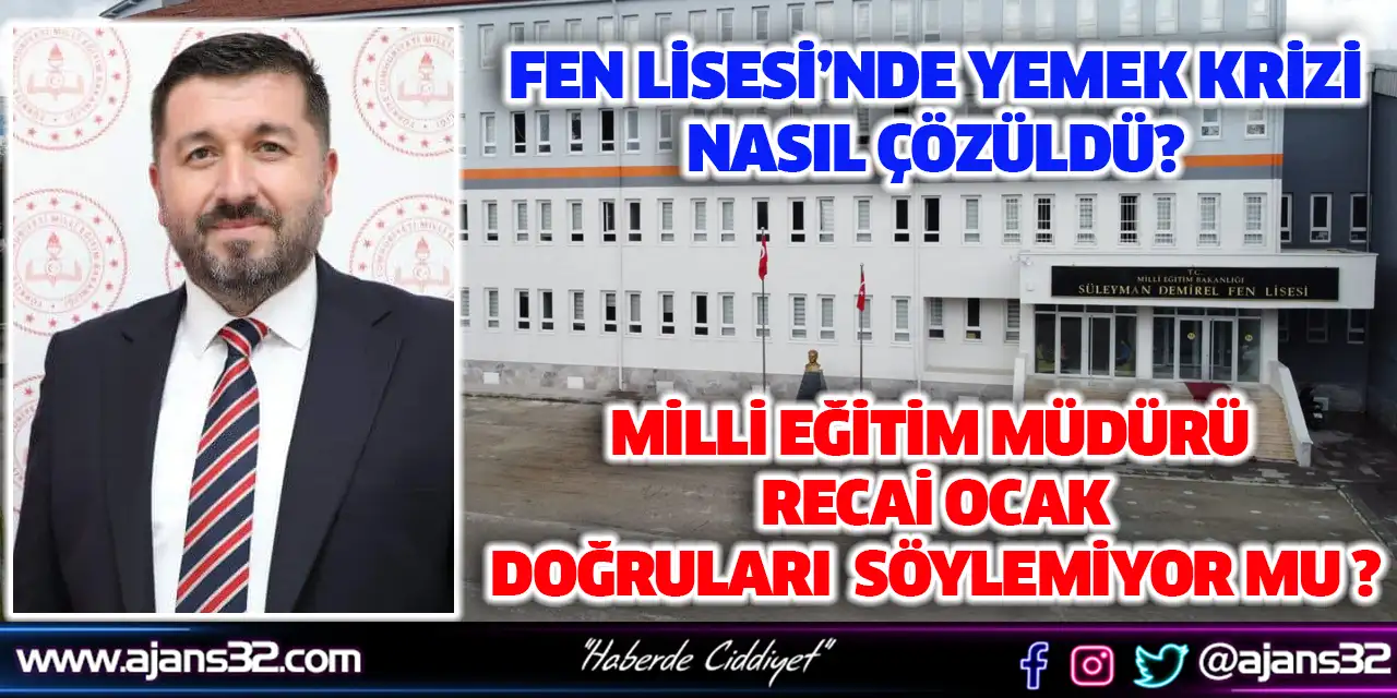 Isparta İl Milli Eğitim Müdürü Recai Ocak Doğruları Söylemiyor Mu ?