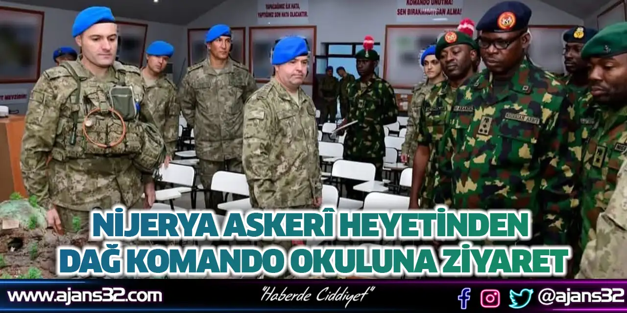 Nijerya Askerî Heyetinden Dağ Komando Okuluna Ziyaret