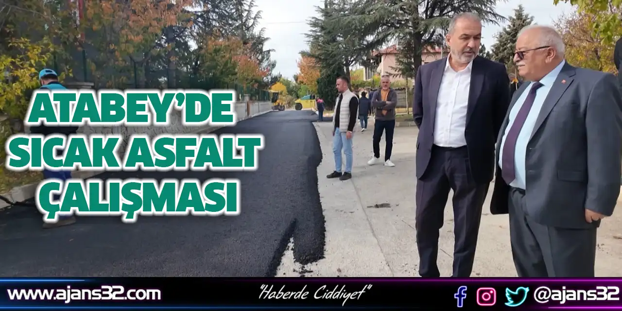 Atabey’de Sıcak Asfalt Çalışması