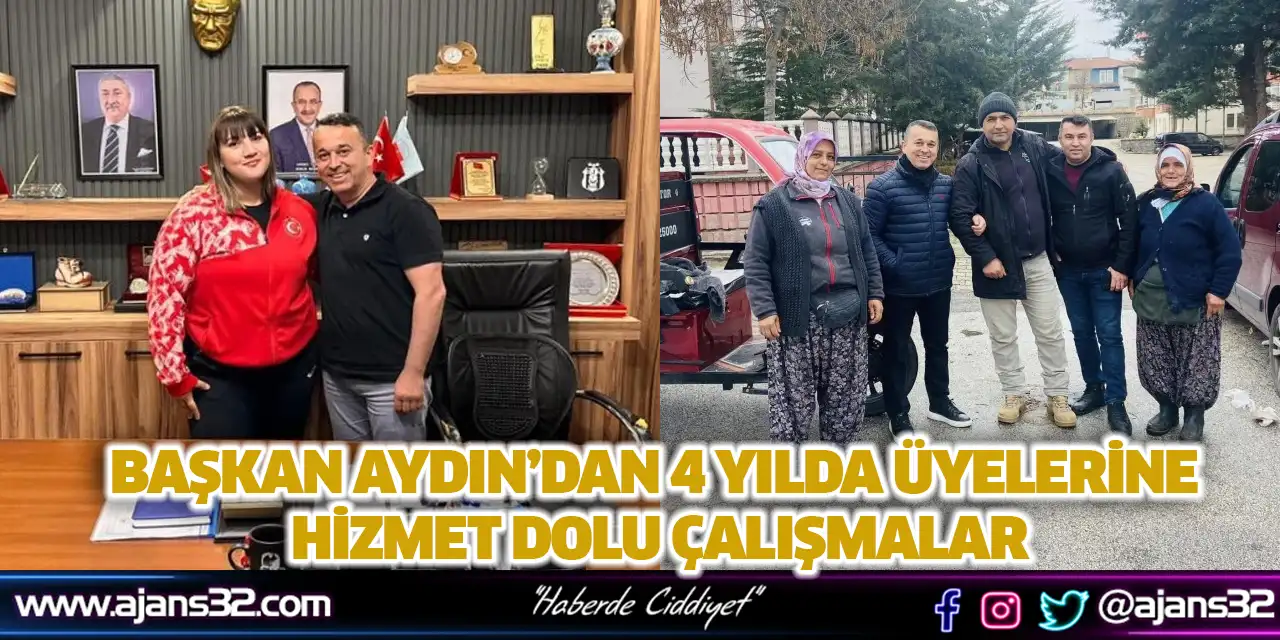 Başkan Aydın’dan 4 Yılda Üyelerine Hizmet Dolu Çalışmalar