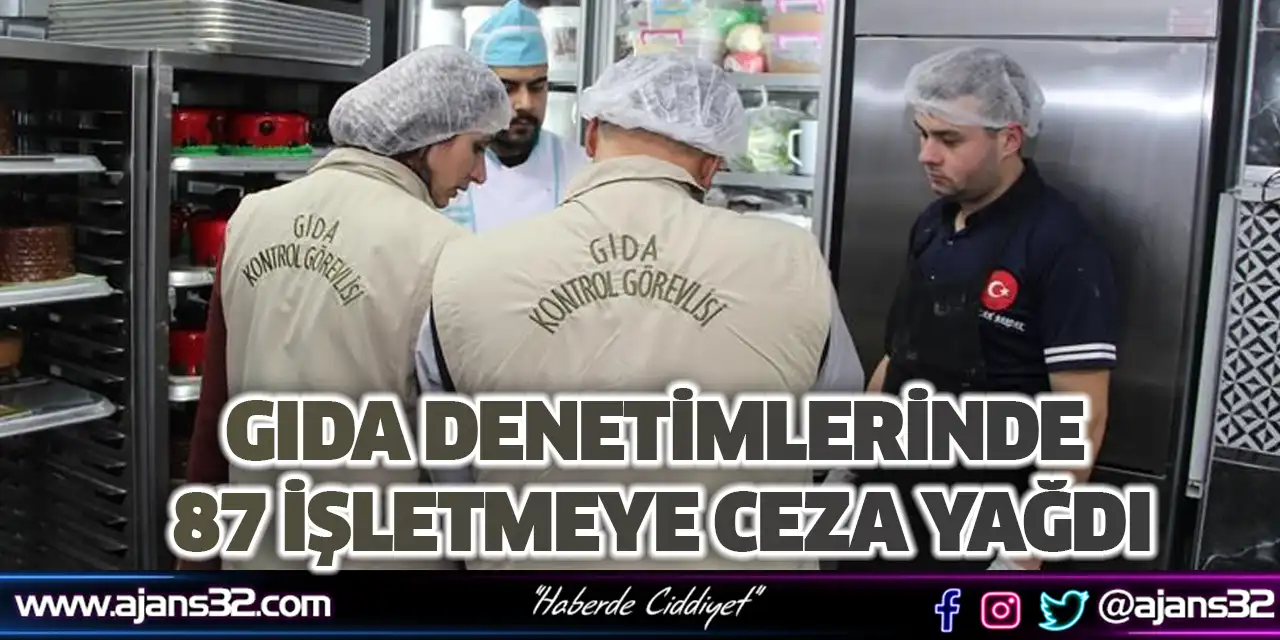 Gıda Denetimlerinde 87 İşletmeye Ceza Yağdı