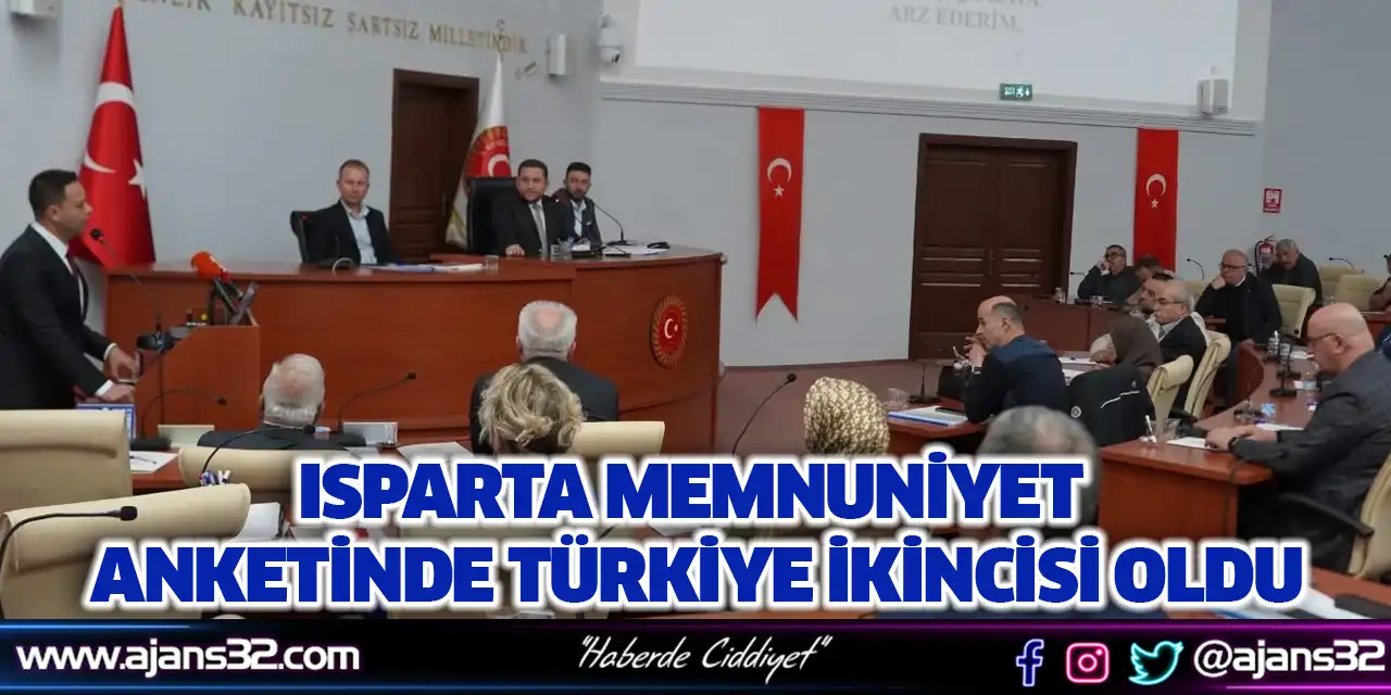 Isparta Memnuniyet Anketinde Türkiye İkincisi Oldu