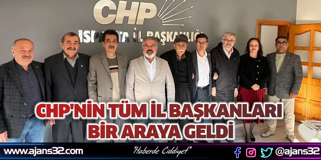 Chp'nin Tüm İl Başkanları Bir Araya Geldi