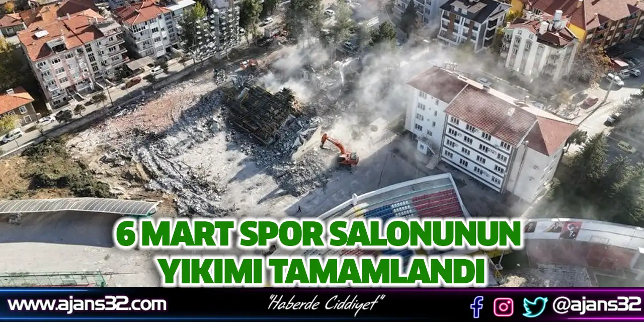 6 Mart Spor Salonunun Yıkımı Tamamlandı