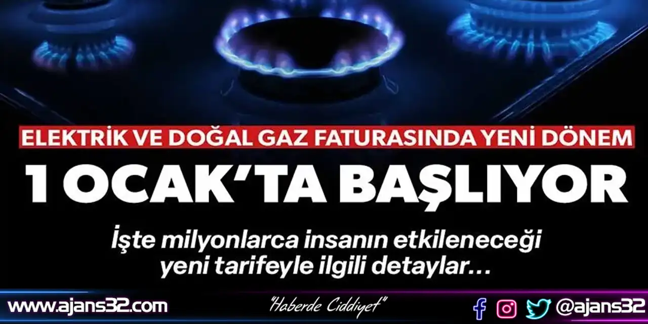 Elektrik Ve Doğal Gaz Faturasında Yeni Dönem