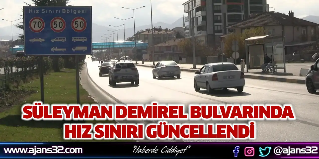 Süleyman Demirel Bulvarında Hız Sınırı Güncellendi