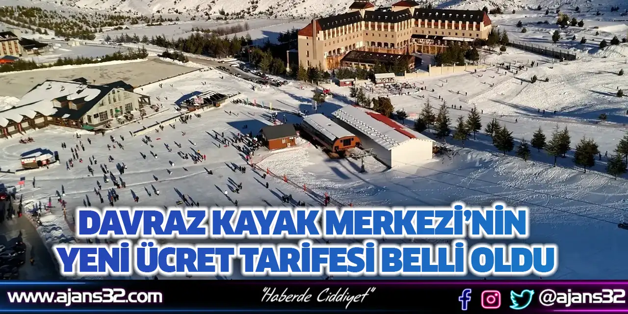 Davraz Kayak Merkezi’nin Yeni Ücret Tarifesi Belli Oldu