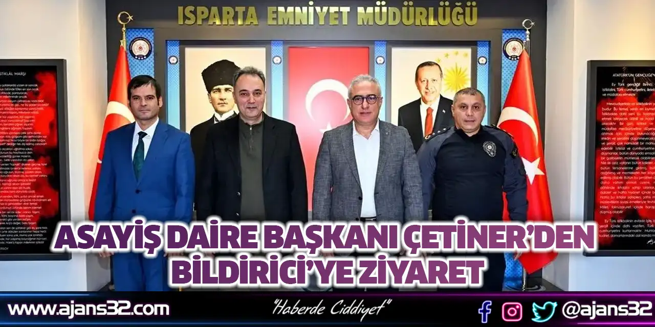 Asayiş Daire Başkanı Çetiner’den Bildirici’ye Ziyaret