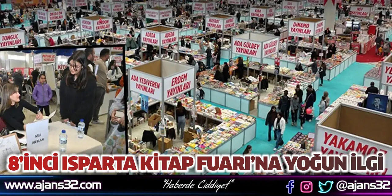 8’inci Isparta Kitap Fuarı’na Yoğun İlgi