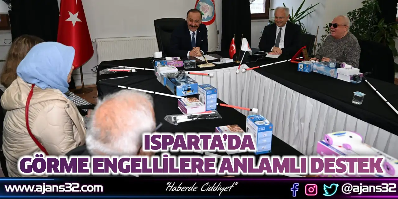 Isparta’da Görme Engellilere Anlamlı Destek