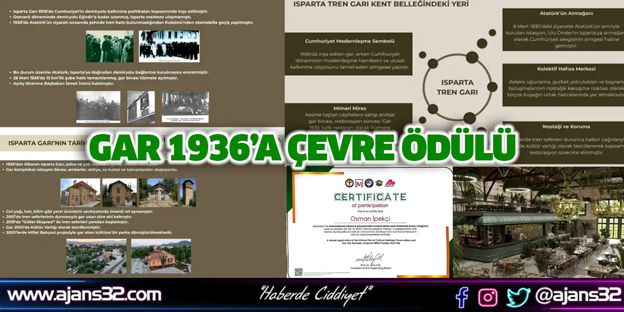 Gar 1936’a Çevre Ödülü