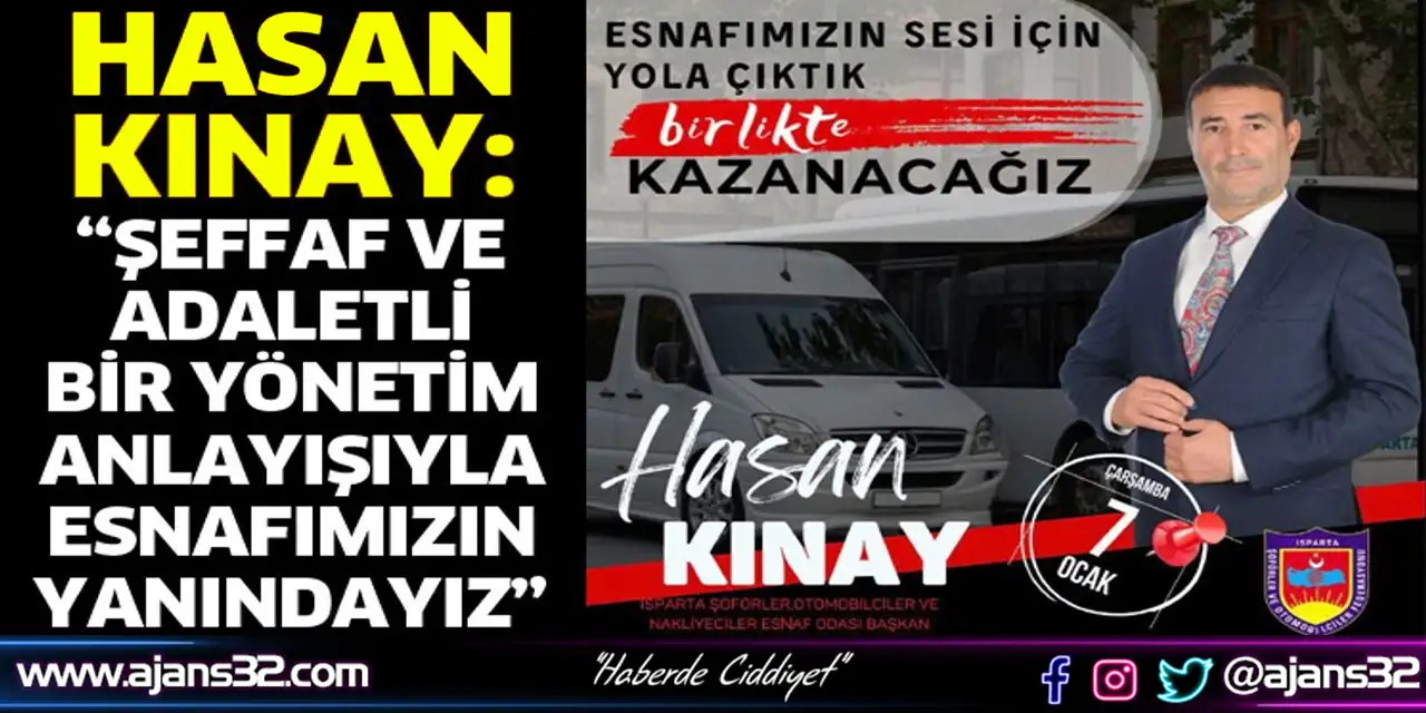 Şeffaf ve Adaletli Bir Yönetim Anlayışıyla Esnafımızın Yanındayız