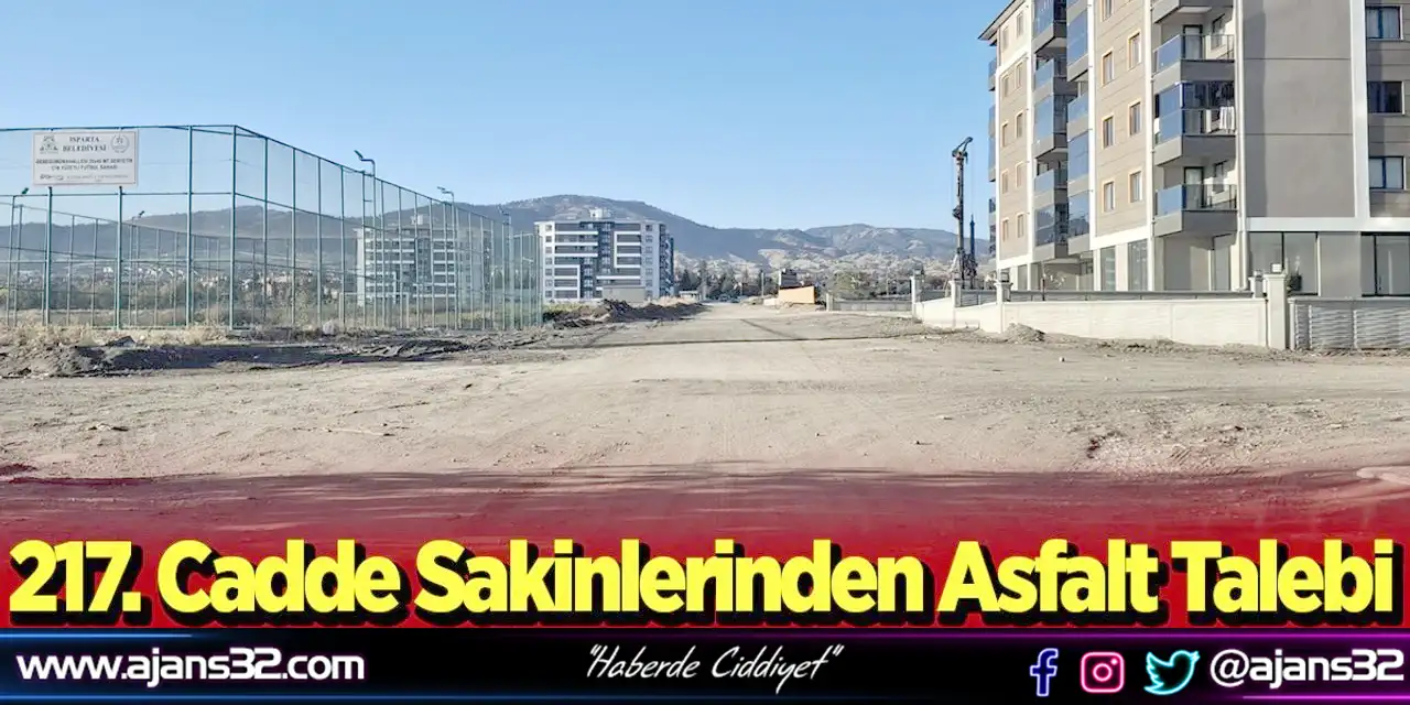 217. Cadde Sakinleri Bedeliye'den Asfalt Talep Ediyor