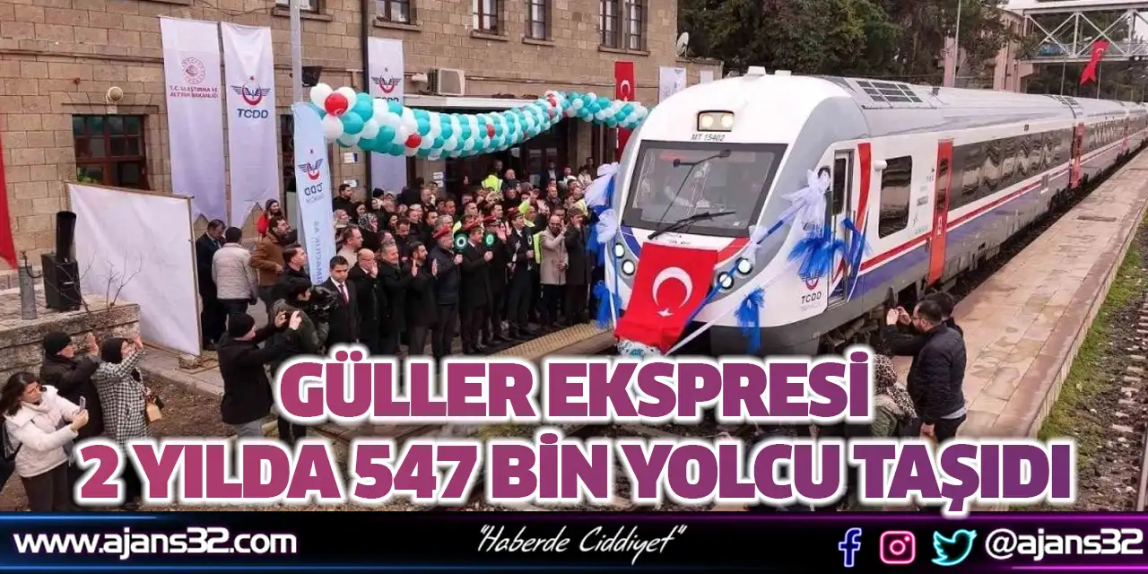 Güller Ekspresi 2 Yılda 547 Bin Yolcu Taşıdı