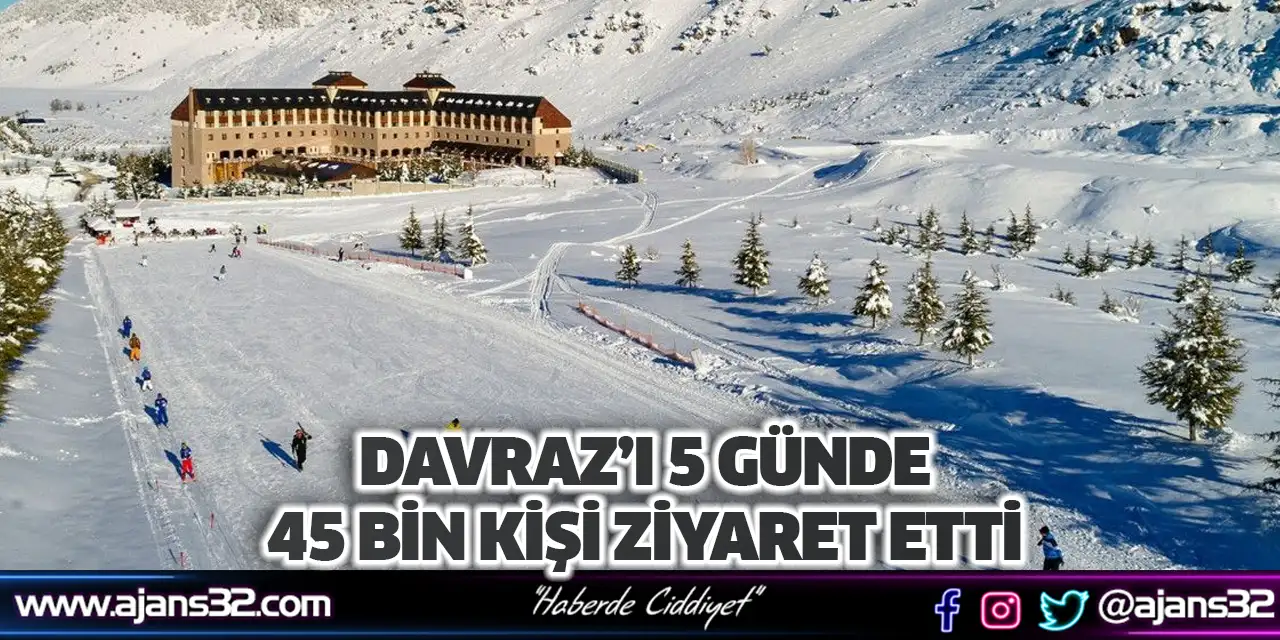 Davraz’ı 5 Günde 45 bin Kişi Ziyaret Etti