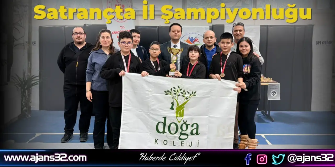 Küçükler Satrançta İl Şampiyonu Isparta Doğa Koleji