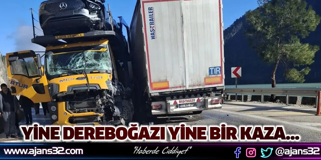 Yine Dereboğazı Yine Bir Kaza…