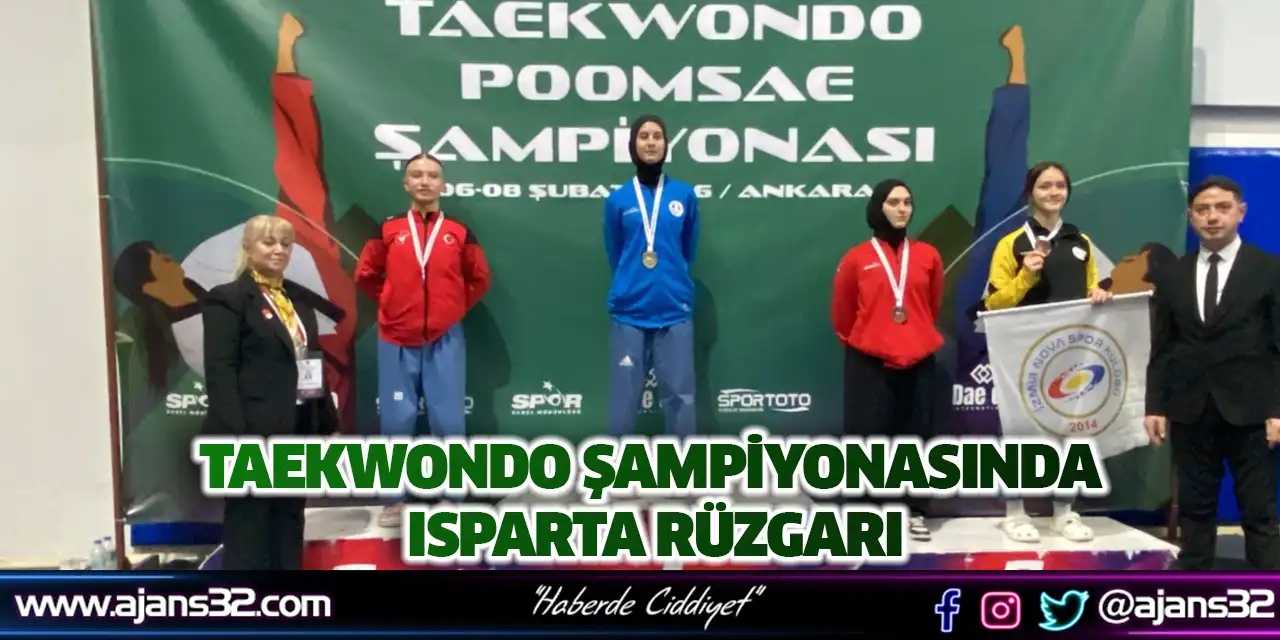 Taekwondo Şampiyonasında Isparta Rüzgarı
