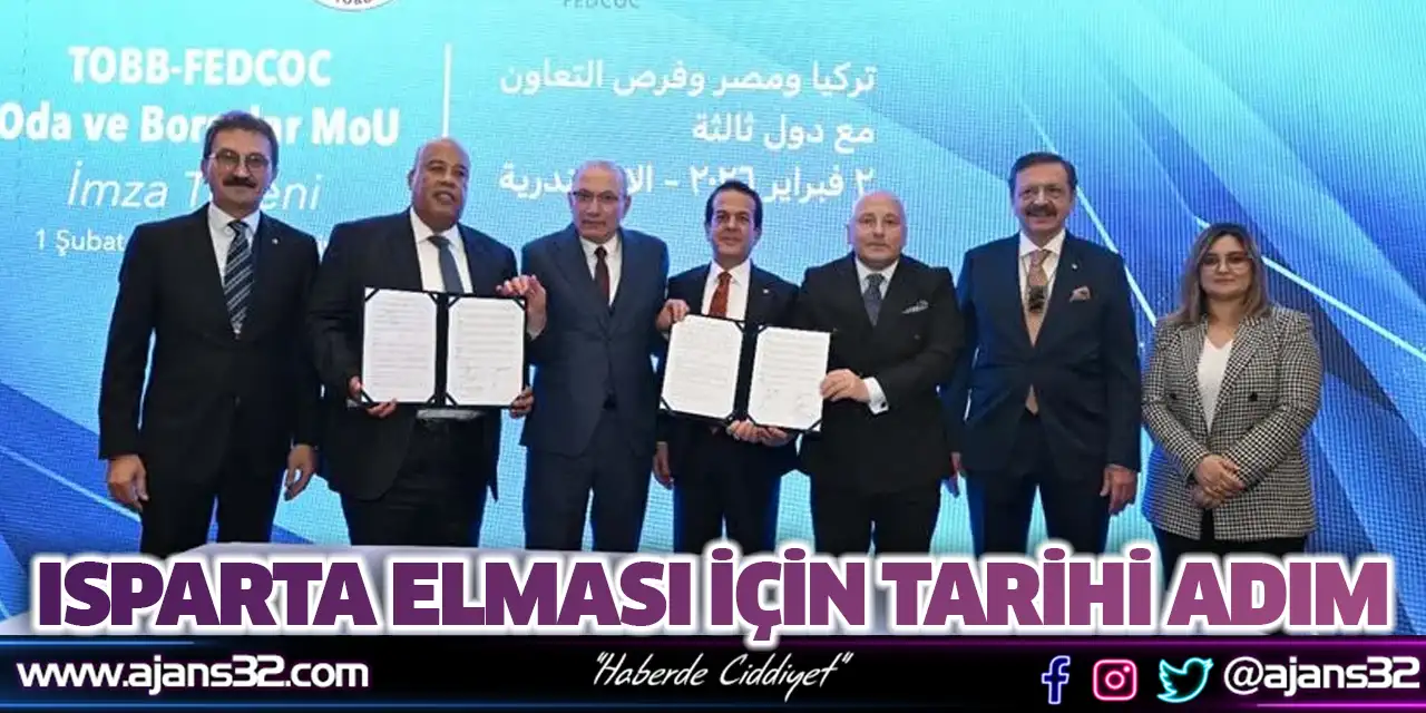 Isparta Elması İçin Tarihi Adım