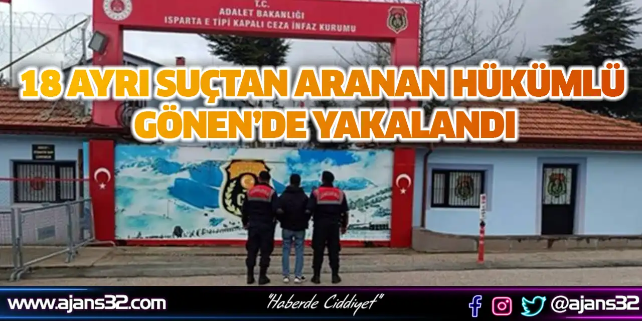 18 Ayrı Suçtan Aranan Hükümlü Gönen’de Yakalandı