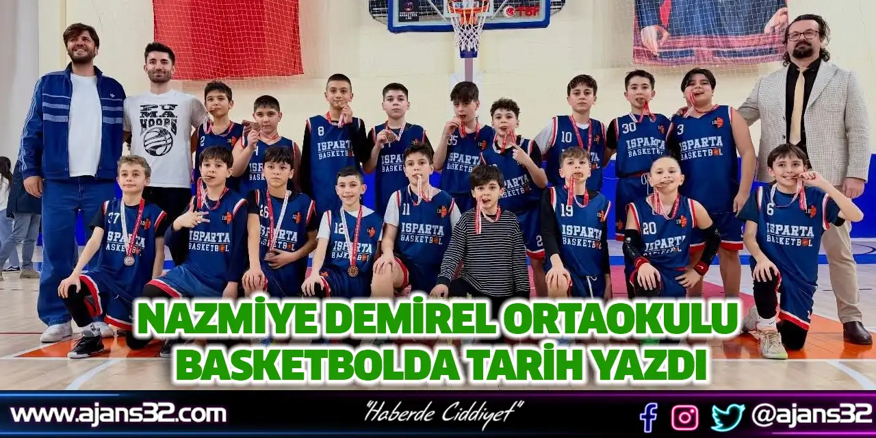 Nazmiye Demirel Ortaokulu Basketbolda Tarih Yazdı