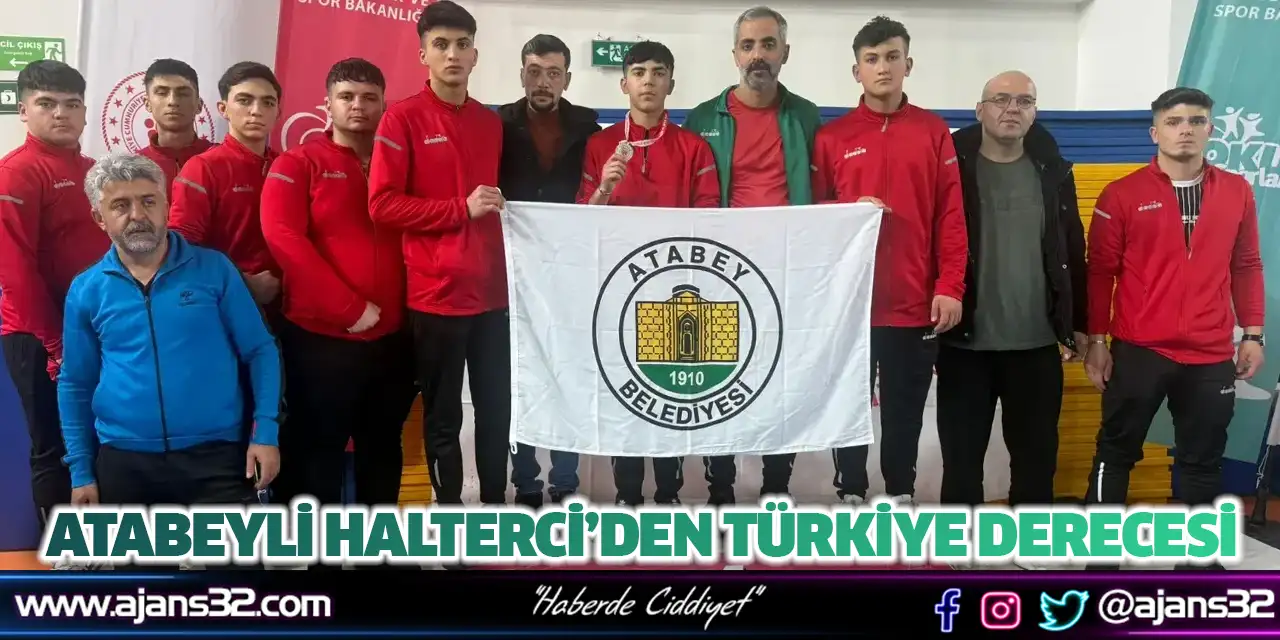Atabeyli Halterci’den Türkiye Derecesi
