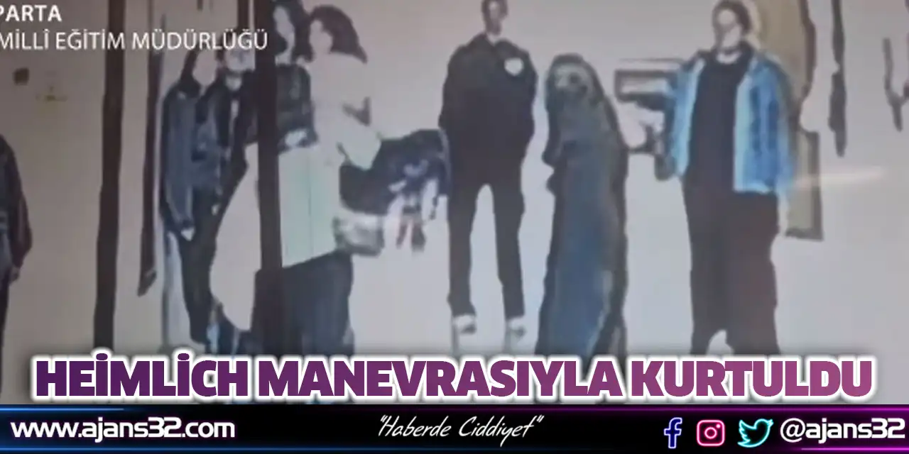 Heimlich Manevrasıyla Kurtuldu (Video)