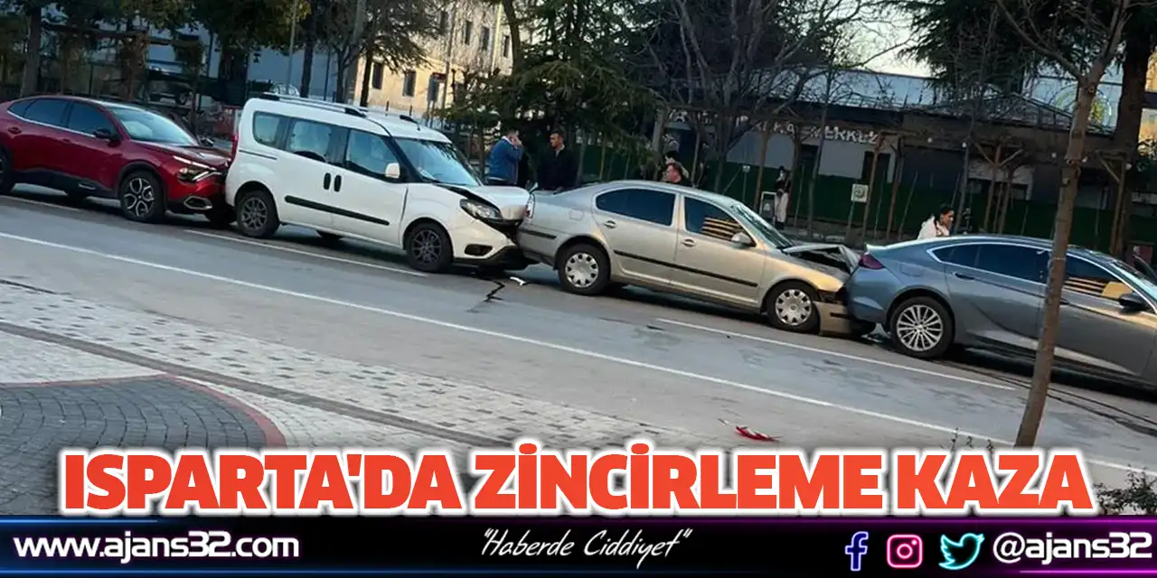 Isparta'da Zincirleme Kaza