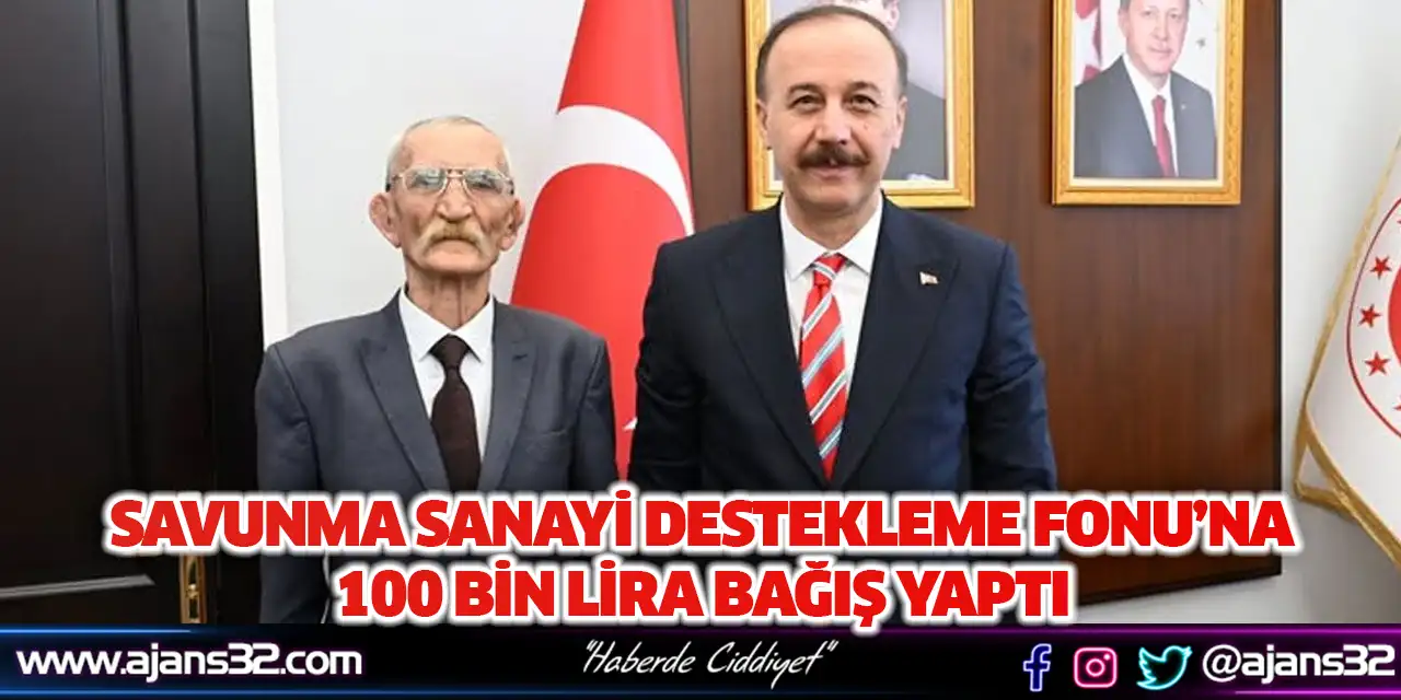 100 Bin Lira Bağış Yaptı
