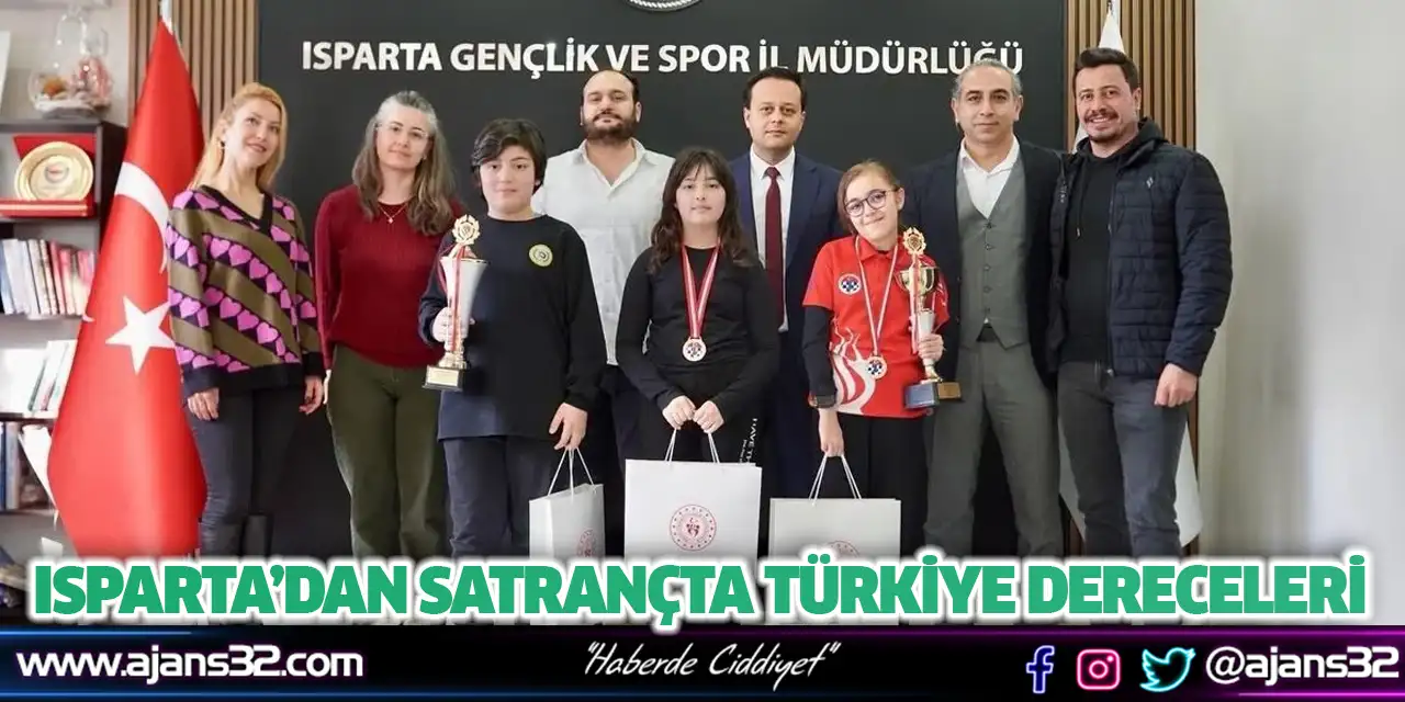 Isparta’dan Satrançta Türkiye Dereceleri