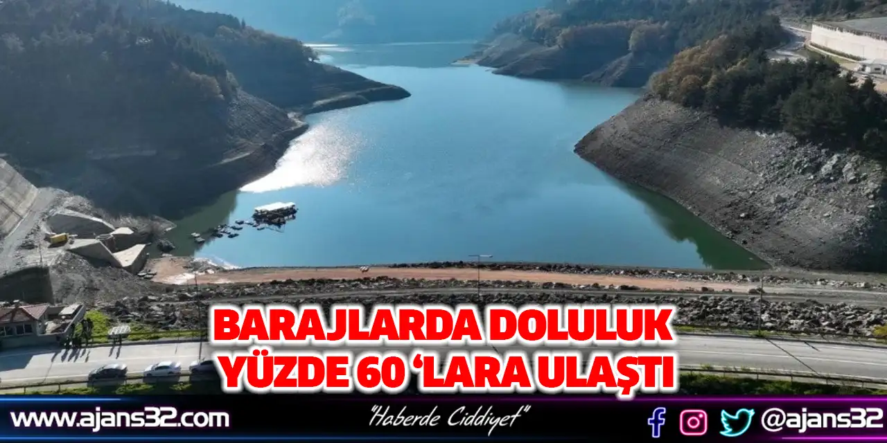 Barajlarda Doluluk Yüzde 60 ‘lara Ulaştı