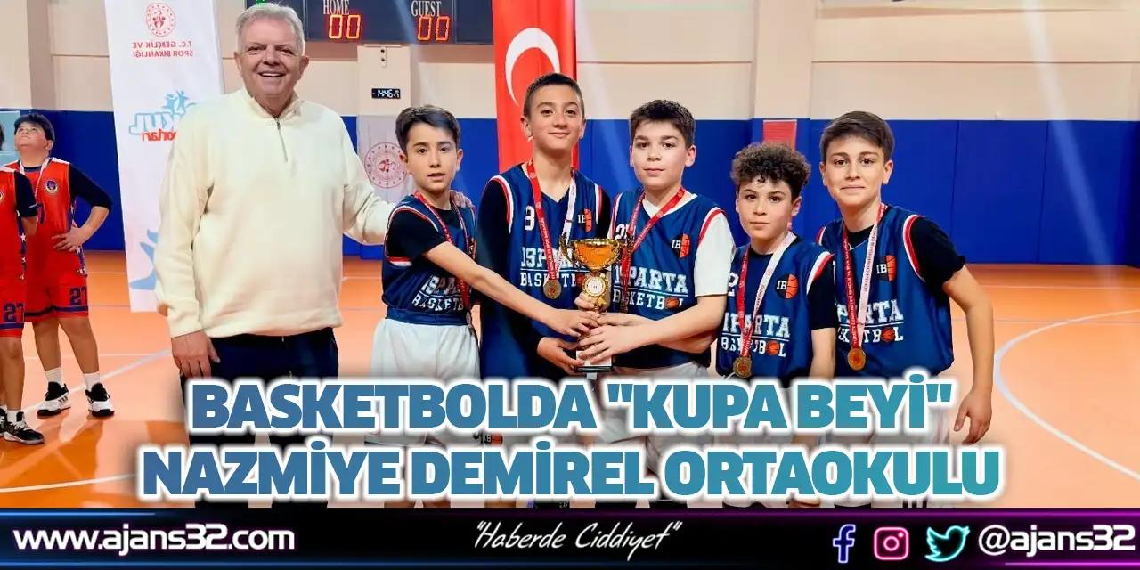 Basketbolda "Kupa Beyi" Nazmiye Demirel Ortaokulu