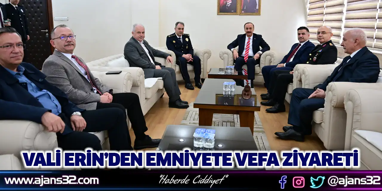 Vali Erin’den Emniyete Vefa Ziyareti