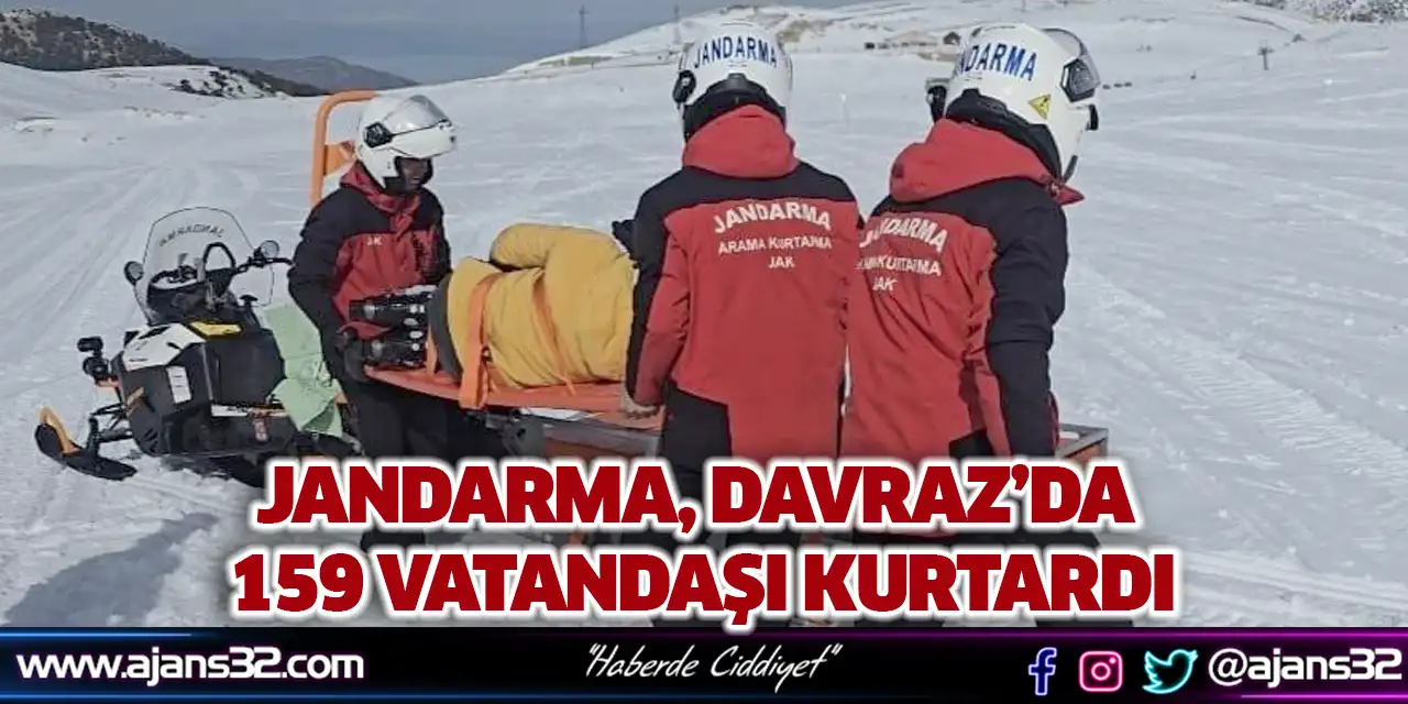 Jandarma, Davraz’da 159 Vatandaşı Kurtardı