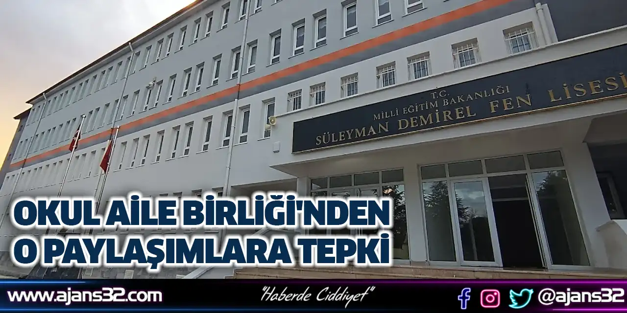 Okul Aile Birliği'nden O Paylaşımlara Tepki