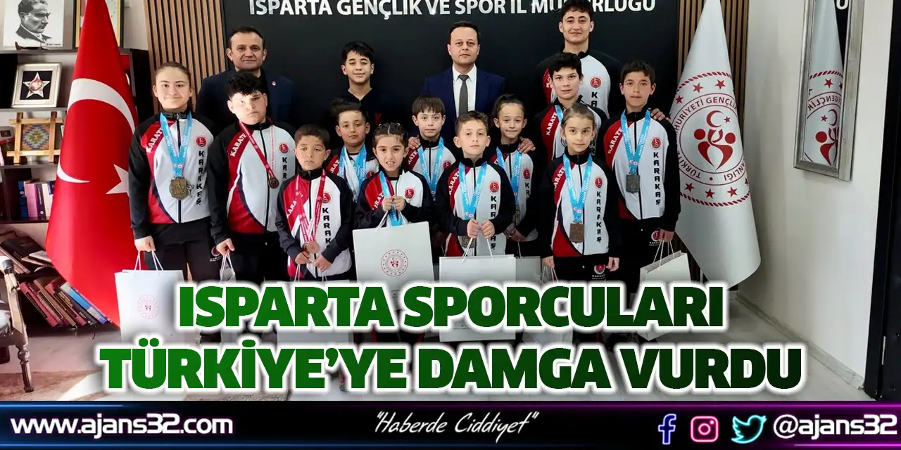 Isparta Sporcuları Türkiye’ye Damga Vurdu