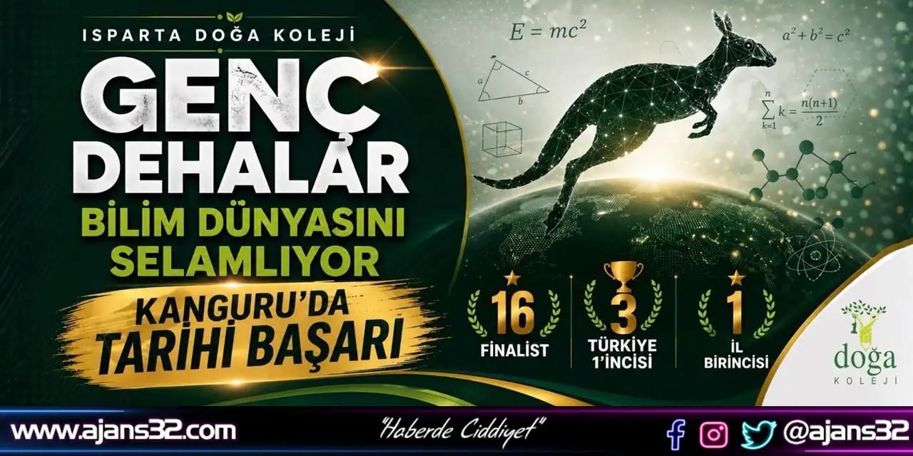 Isparta’nın “Genç Dehaları” Bilim Dünyasını Selamlıyor: Kanguru’da Tarihi Başarı