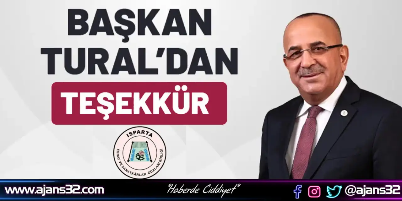 Başkan Tural'dan Teşekkür